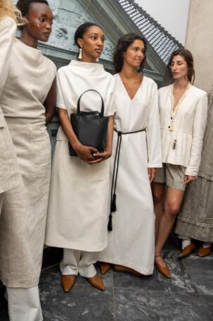 2/31 | Backstage at Skall Studio Spring 2026 | Photo: Bryndis Thorsteinsdottir | Courtesy of Copenhagen Fashion Week Backstage at Skall Studio Spring 2026 | Photo: Bryndis Thorsteinsdottir | Courtesy of Copenhagen Fashion Week
