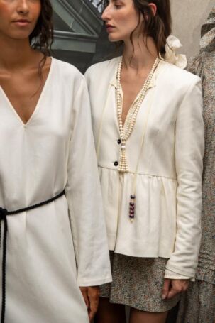 3/31 | Backstage at Skall Studio Spring 2026 | Photo: Bryndis Thorsteinsdottir | Courtesy of Copenhagen Fashion Week Backstage at Skall Studio Spring 2026 | Photo: Bryndis Thorsteinsdottir | Courtesy of Copenhagen Fashion Week