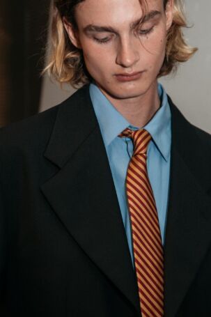 9/30 | Backstage at Sunflower Spring 2026 | Photo: Tonya Matyu | Courtesy of Copenhagen Fashion Week Backstage at Sunflower Spring 2026 | Photo: Tonya Matyu | Courtesy of Copenhagen Fashion Week
