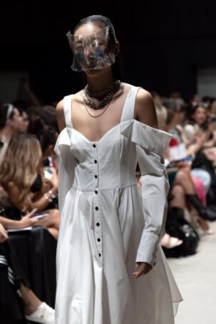 5/16 | Setting at Rebekka Ruetz Spring 2026 | Photo: Mariia Dred | Courtesy of Berlin Fashion Week Setting at Rebekka Ruetz Spring 2026 | Photo: Mariia Dred | Courtesy of Berlin Fashion Week
