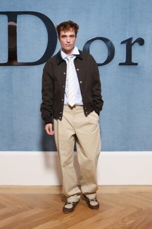 1/56 Robert Pattinson at Dior Homme Spring 2026 Menswear | Photo: Courtesy of Dior Robert Pattinson at Dior Homme Spring 2026 Menswear | Photo: Courtesy of Dior