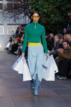 1/30 | Sunnei | Fall 2025 | Courtesy of Sunnei Sunnei | Fall 2025 | Courtesy of Sunnei