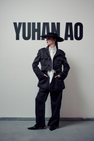 11/18 | Yuhan Ao Fall 2025 | Photo: Ben Bradish Ellames | Courtesy of Yuhan Ao Yuhan Ao Fall 2025 | Photo: Ben Bradish Ellames | Courtesy of Yuhan Ao