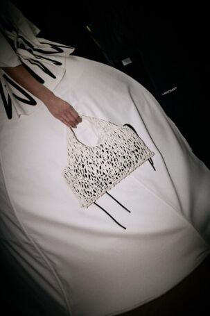1/23 | Backstage at Kasia Kucharska Fall 2025 | Photo: Caroline Kynast | Courtesy of Berlin Fashion Week Backstage at Kasia Kucharska Fall 2025 | Photo: Caroline Kynast | Courtesy of Berlin Fashion Week