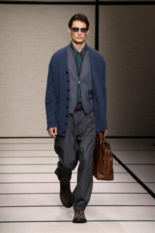 12/111 | Giorgio Armani Fall 2025 Menswear | Photo: NOWFASHION.com Giorgio Armani Fall 2025 Menswear | Photo: NOWFASHION.com