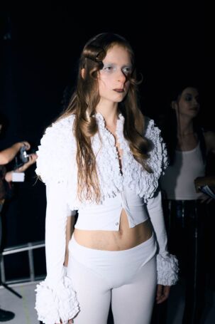 5/27 | Clara Colette Miramon Spring 2025 Backstage | Photo: Anasteisha Danger | Courtesy of Berlin Fashion Week Clara Colette Miramon Spring 2025 Backstage | Photo: Anasteisha Danger | Courtesy of Berlin Fashion Week