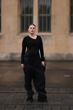 7/42 | Haderlump Spring 2025 Street Style | Photo: Jeremy Moeller | Courtesy of Berlin Fashion Week Haderlump Spring 2025 Street Style | Photo: Jeremy Moeller | Courtesy of Berlin Fashion Week