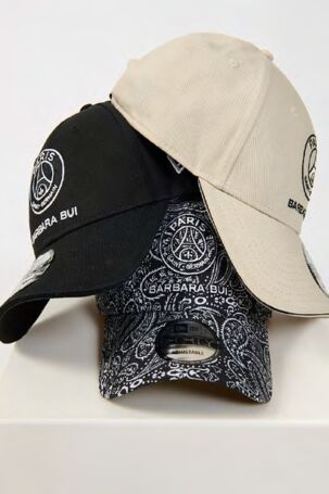 1/6 | Barbara Bui x Paris Saint-Germain x New Era at Barbara Bui Collaboration | Courtesy of Barbara Bui Barbara Bui x Paris Saint-Germain x New Era at Barbara Bui Collaboration | Courtesy of Barbara Bui