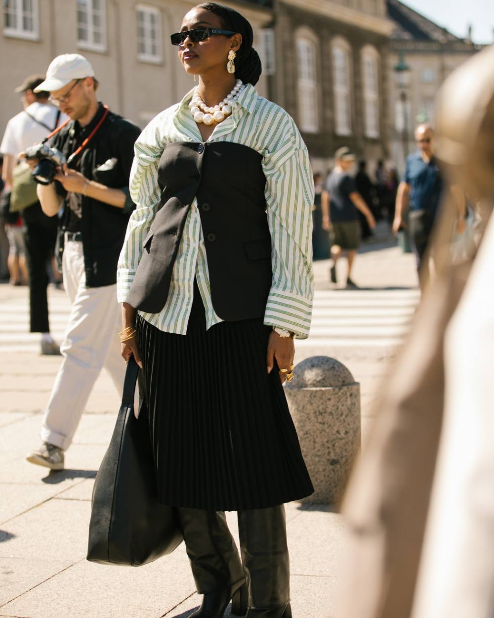 Graphic Impact - Copenhagen Spring 2025 Street Style Trends - Stripes