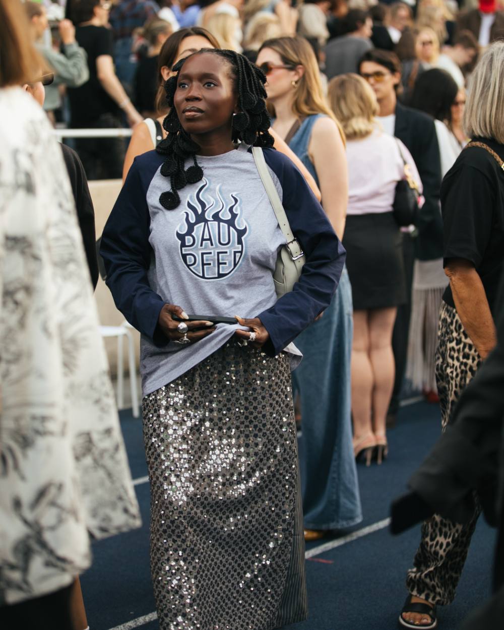 Graphic Impact - Copenhagen Spring 2025 Street Style Trends - Text Print