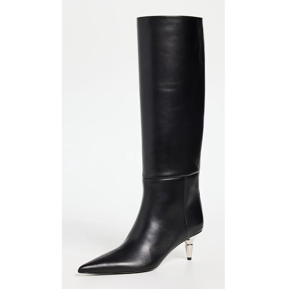 Proenza Schouler Spike Knee High Boots in Black