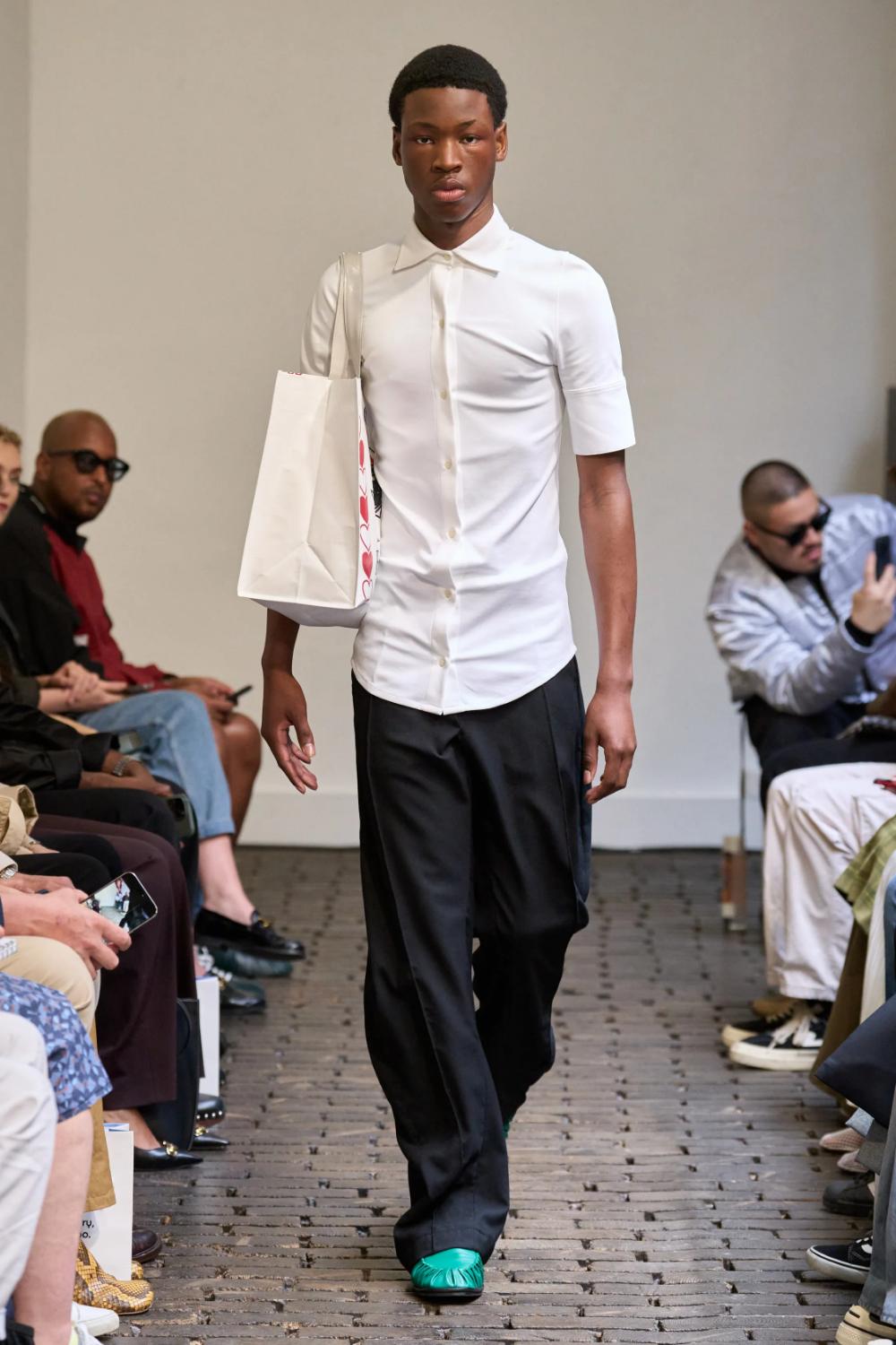 Fall 2025 Menswear Trend Forecast - Handbags - Bianca Saunders Spring 2025 Menswear
