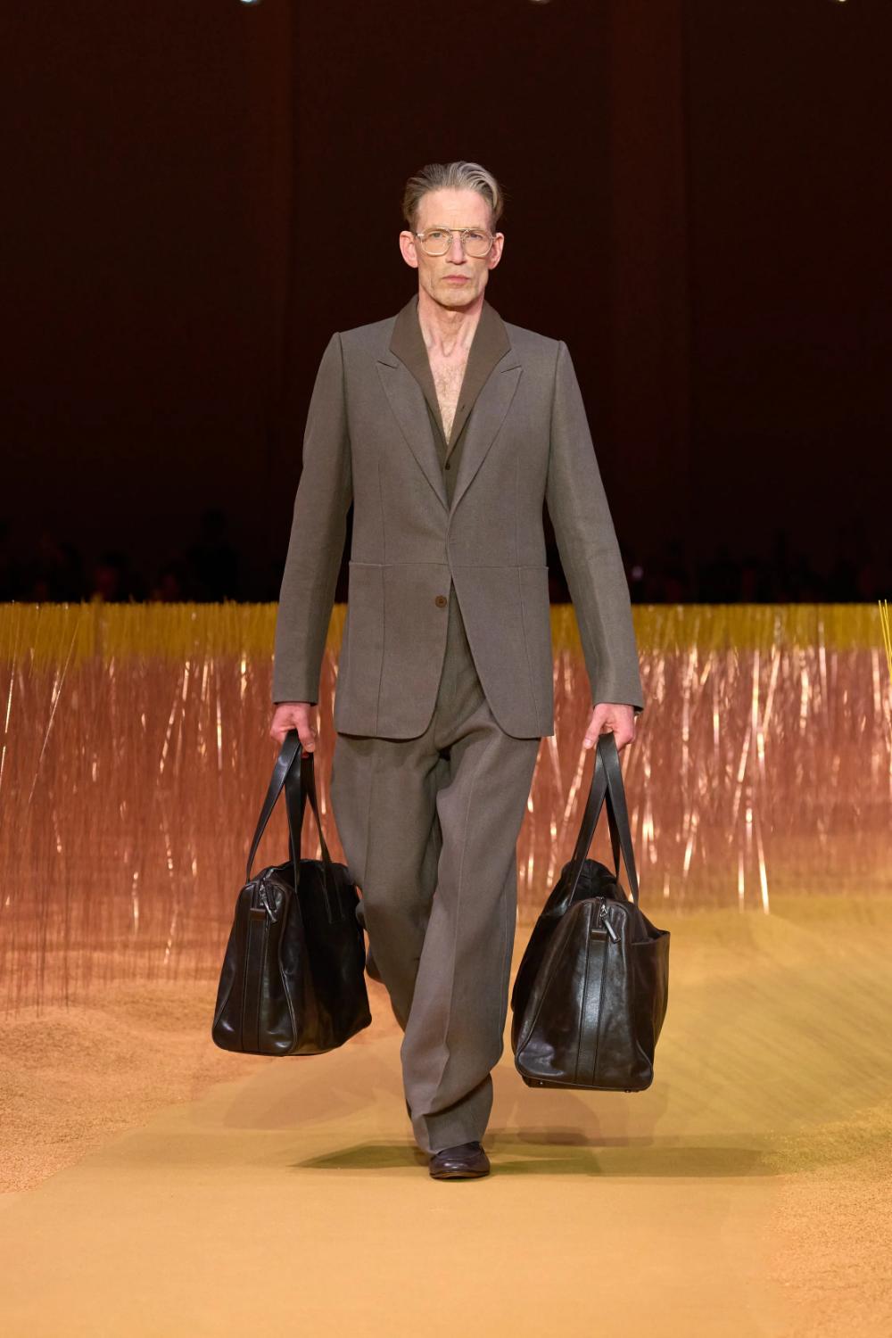 Fall 2025 Menswear Trend Forecast - Handbags - Zegna Spring 2025 Menswear
