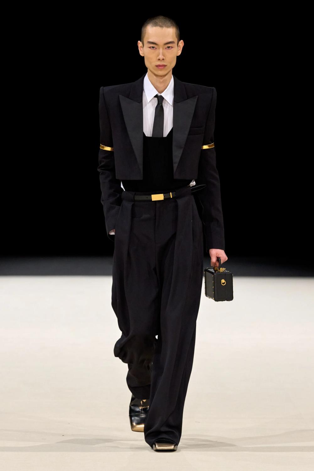 Fall 2025 Menswear Trend Forecast - Handbags - Balmain Fall 2024 Menswear