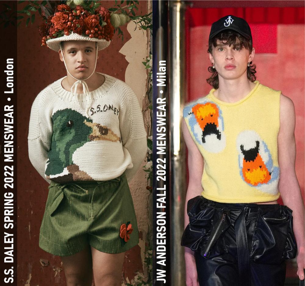 S.S. Daley Spring 2022 Menswear, JW Anderson Fall 2022 Menswear