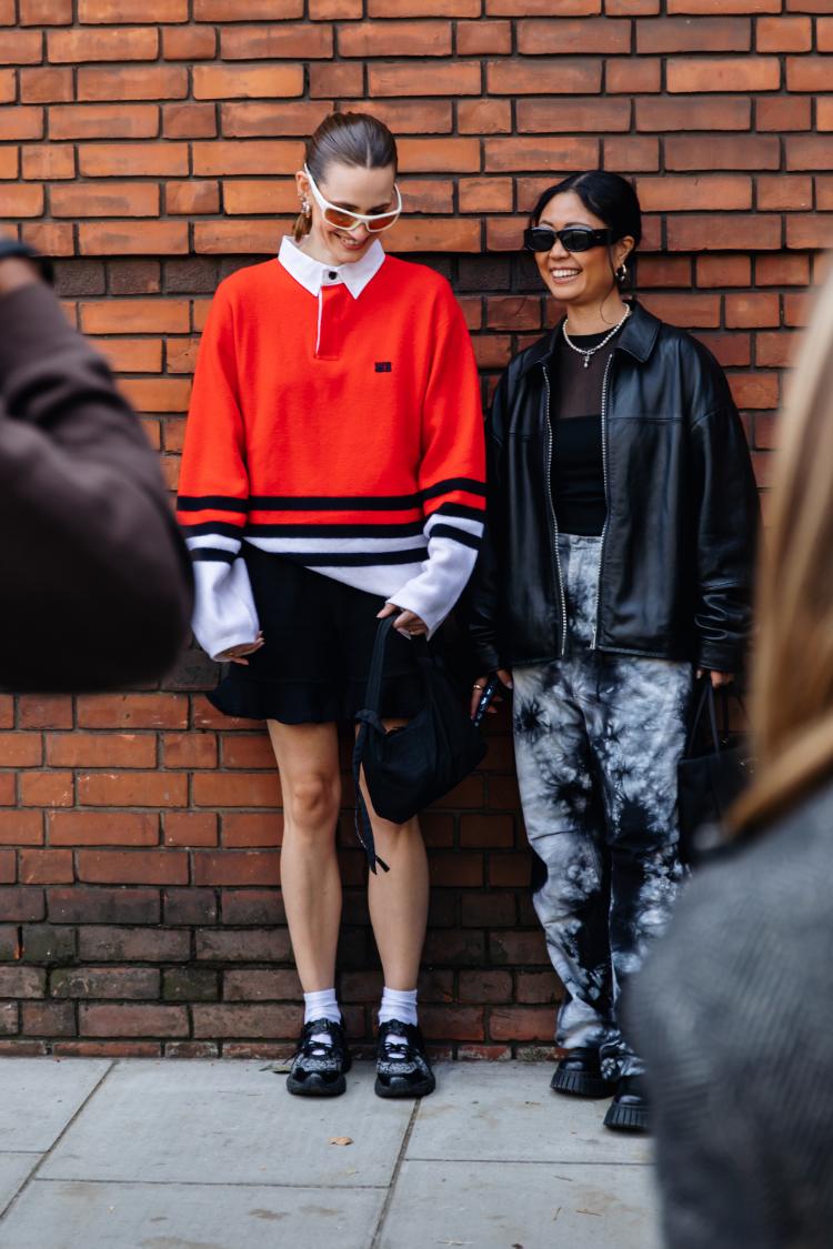 Street Style at Yuhan Wang Spring 2025, London Fashion Week