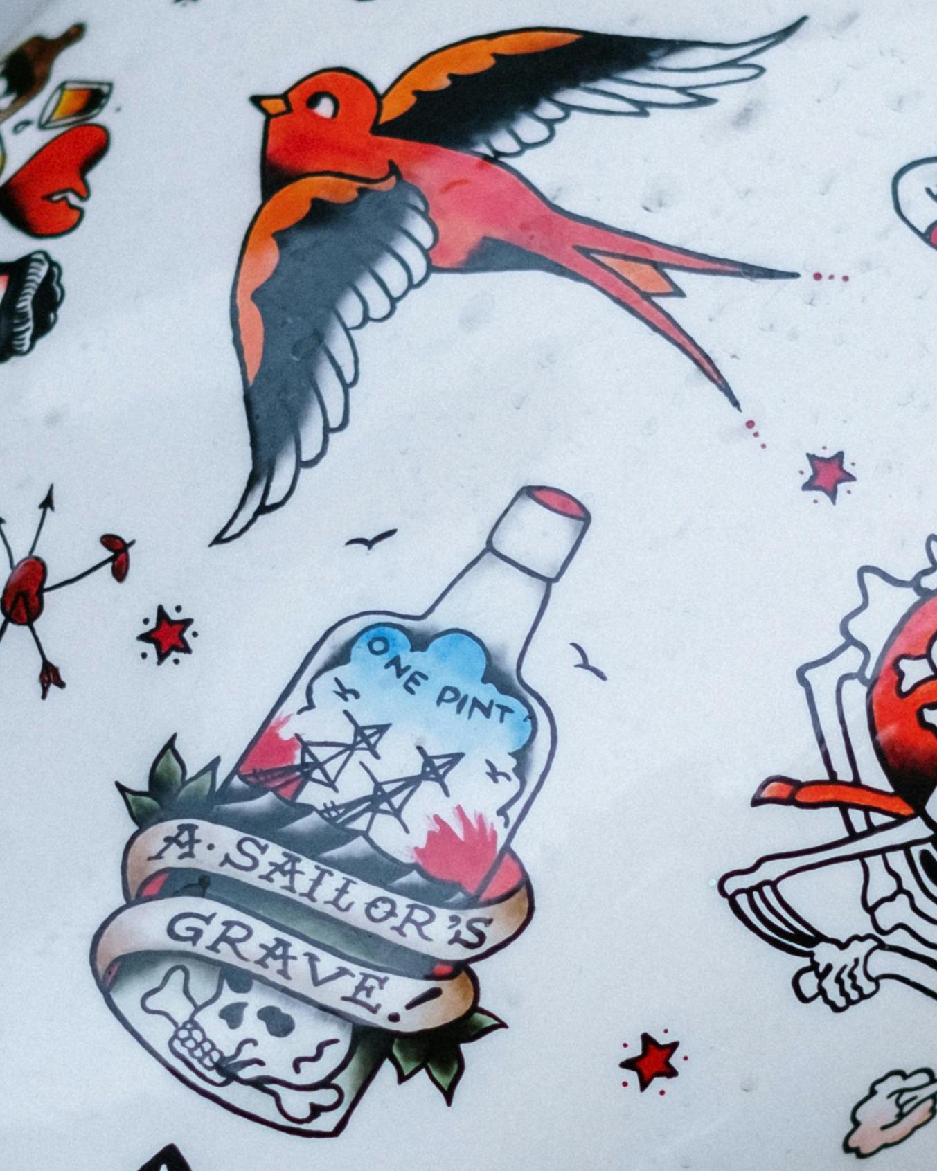 Sailor Jerry tattoo designs; Photo: pexels.com/@cottonbro