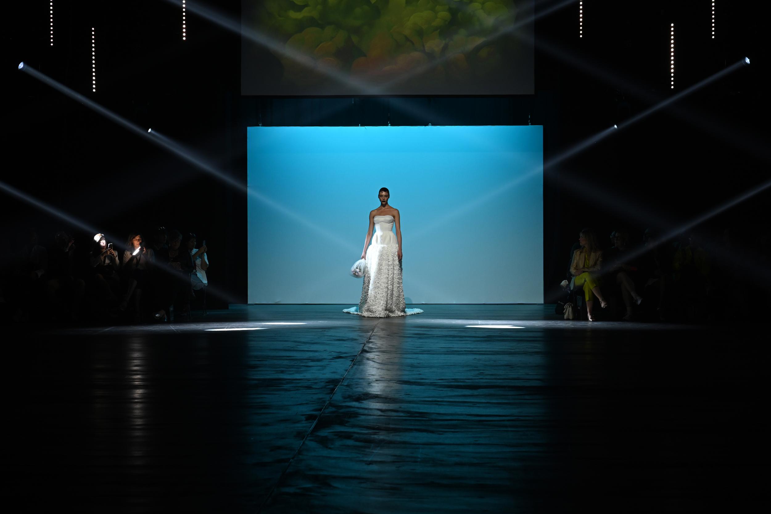 Danny Reinke Spring 2025 Look 1; Photo: Alison Clare Coates for The Fashion Fold