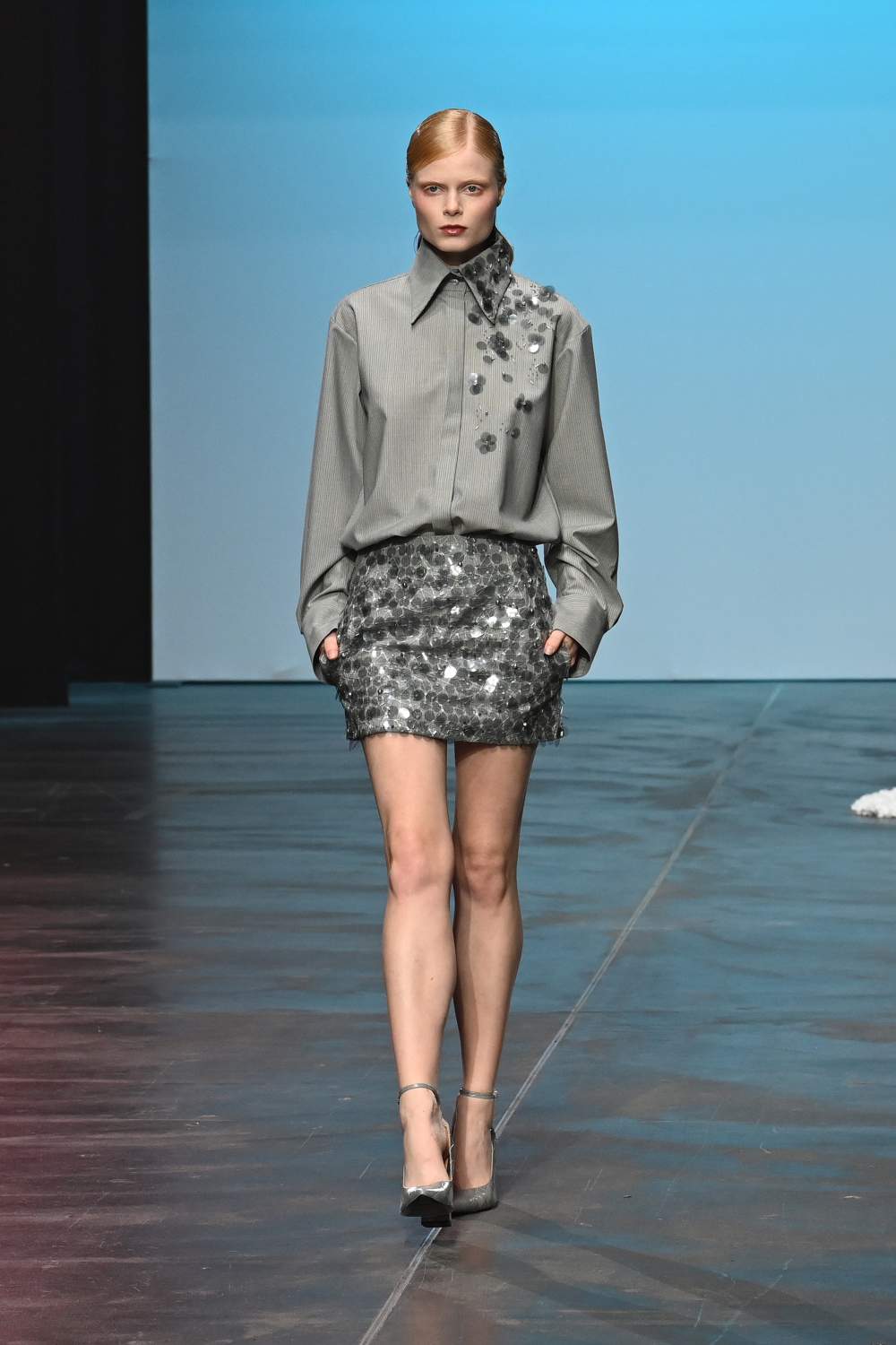 Danny Reinke Spring 2025 Look 7; Photo: Alison Clare Coates for The Fashion Fold