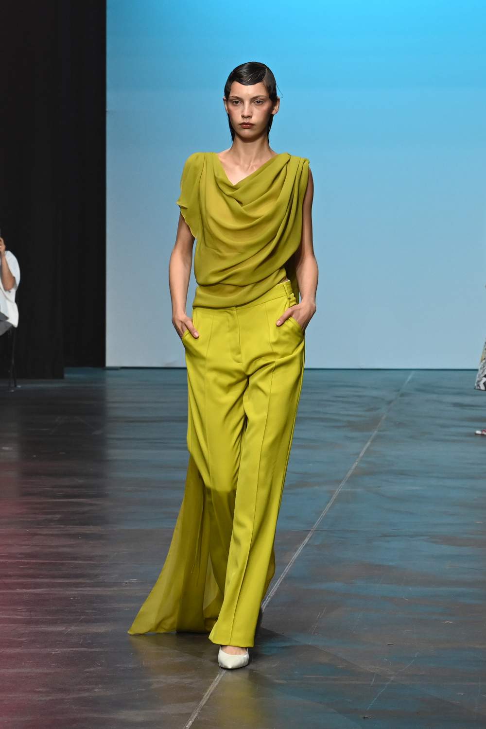 Danny Reinke Spring 2025 Look 18; Photo: Alison Clare Coates for The Fashion Fold