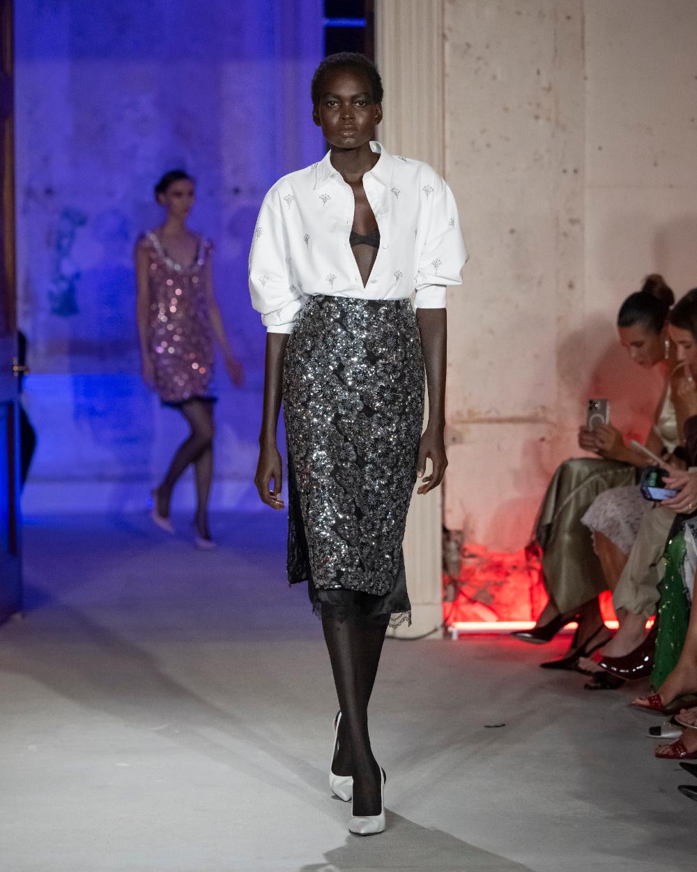 Huishan Zhang Spring 2025 Look 8; Photo: Courtesy of Huishan Zhang