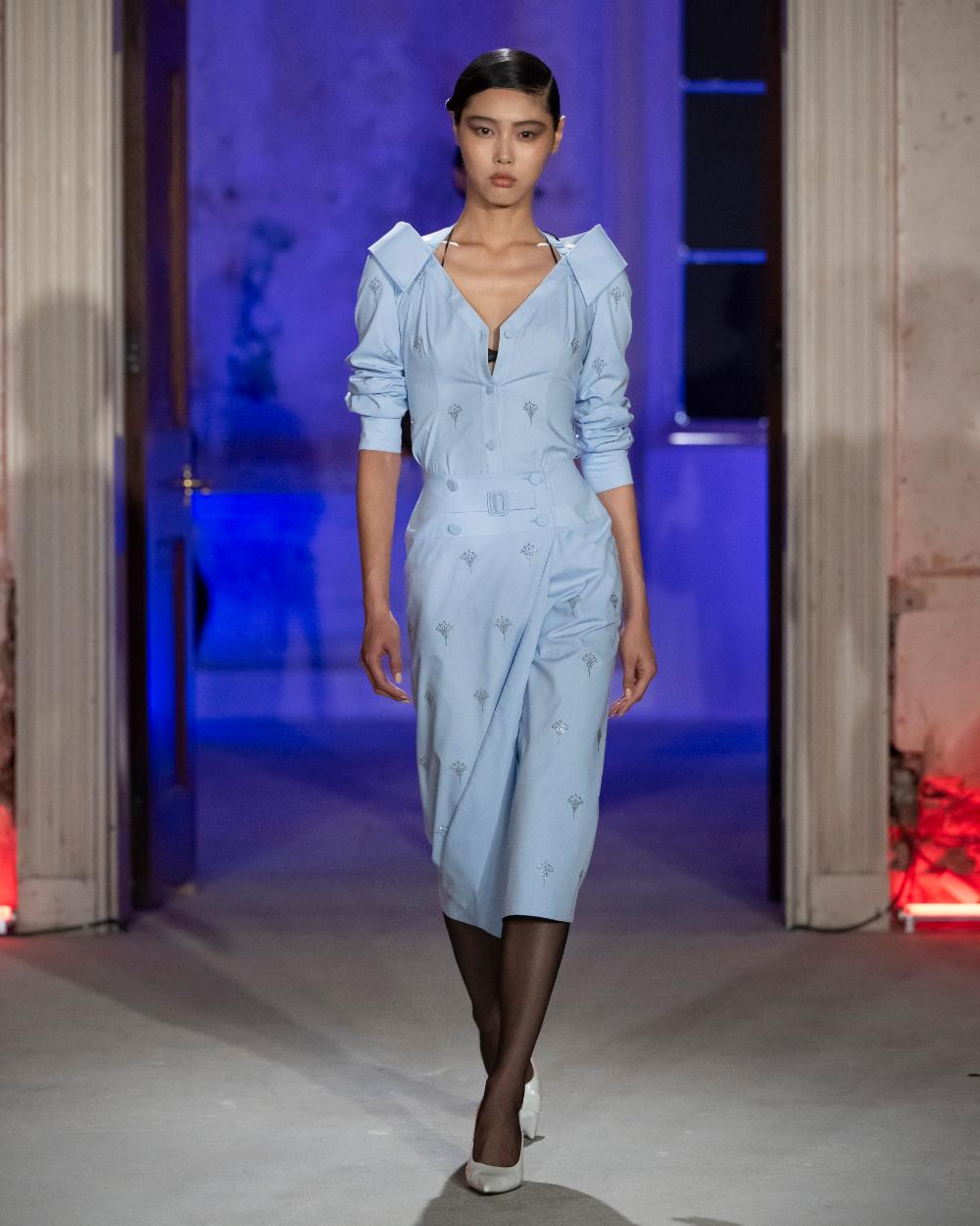Huishan Zhang Spring 2025 Look 10; Photo: Courtesy of Huishan Zhang