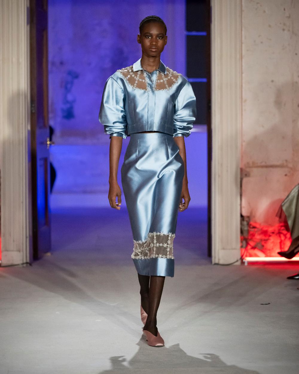 Huishan Zhang Spring 2025 Look 31; Photo: Courtesy of Huishan Zhang
